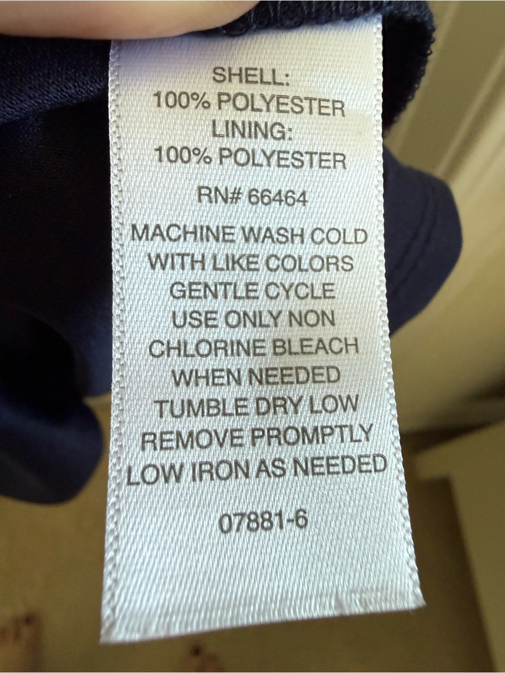 Liz Claiborne Green, Navy, Peach & White Floral Wrap Midi Dress - Picture 7 of 8
